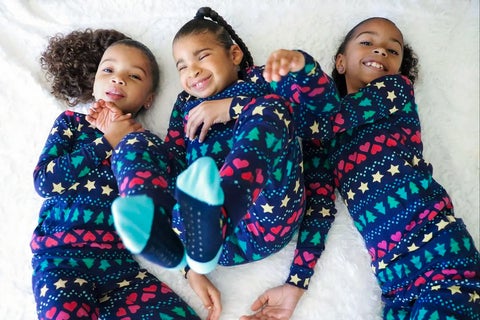 thediazgirls in holiday pjs